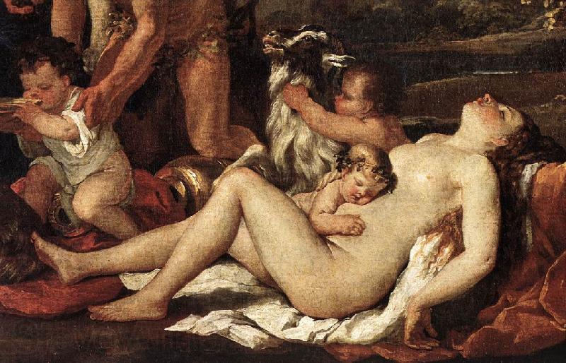 POUSSIN, Nicolas The Nurture of Bacchus (detail) af Spain oil painting art